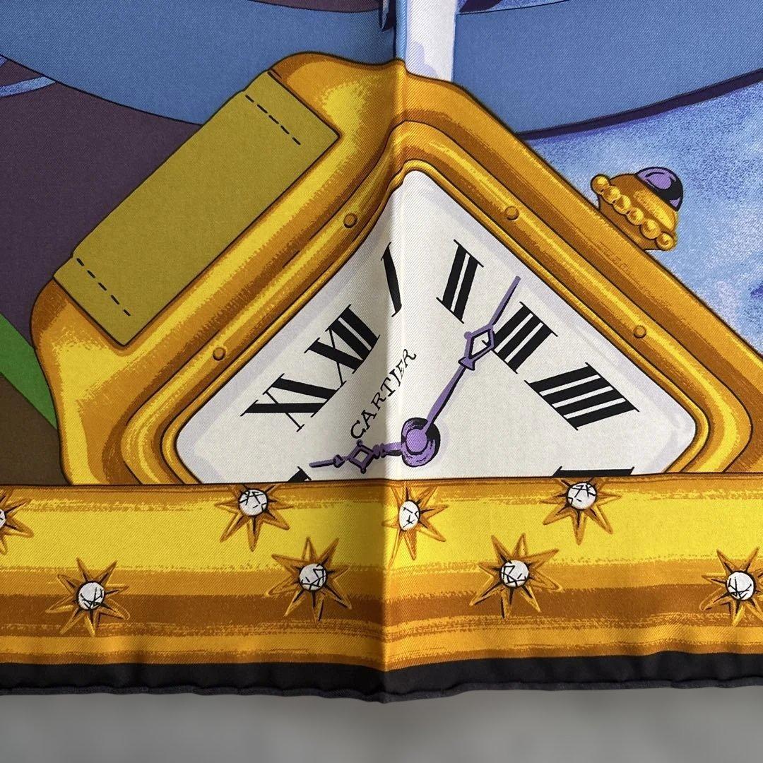 Cartier 星座デザイン シルクスカーフ