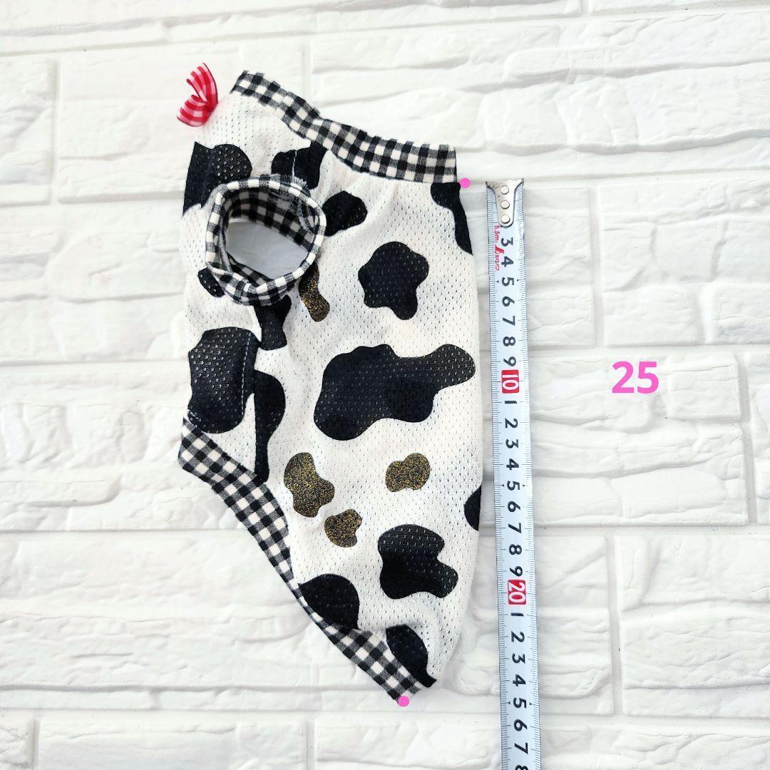 4696mama様❤️牛柄♡メッシュ♡ブラック♡タンクトップ♡ハンドメイド犬服