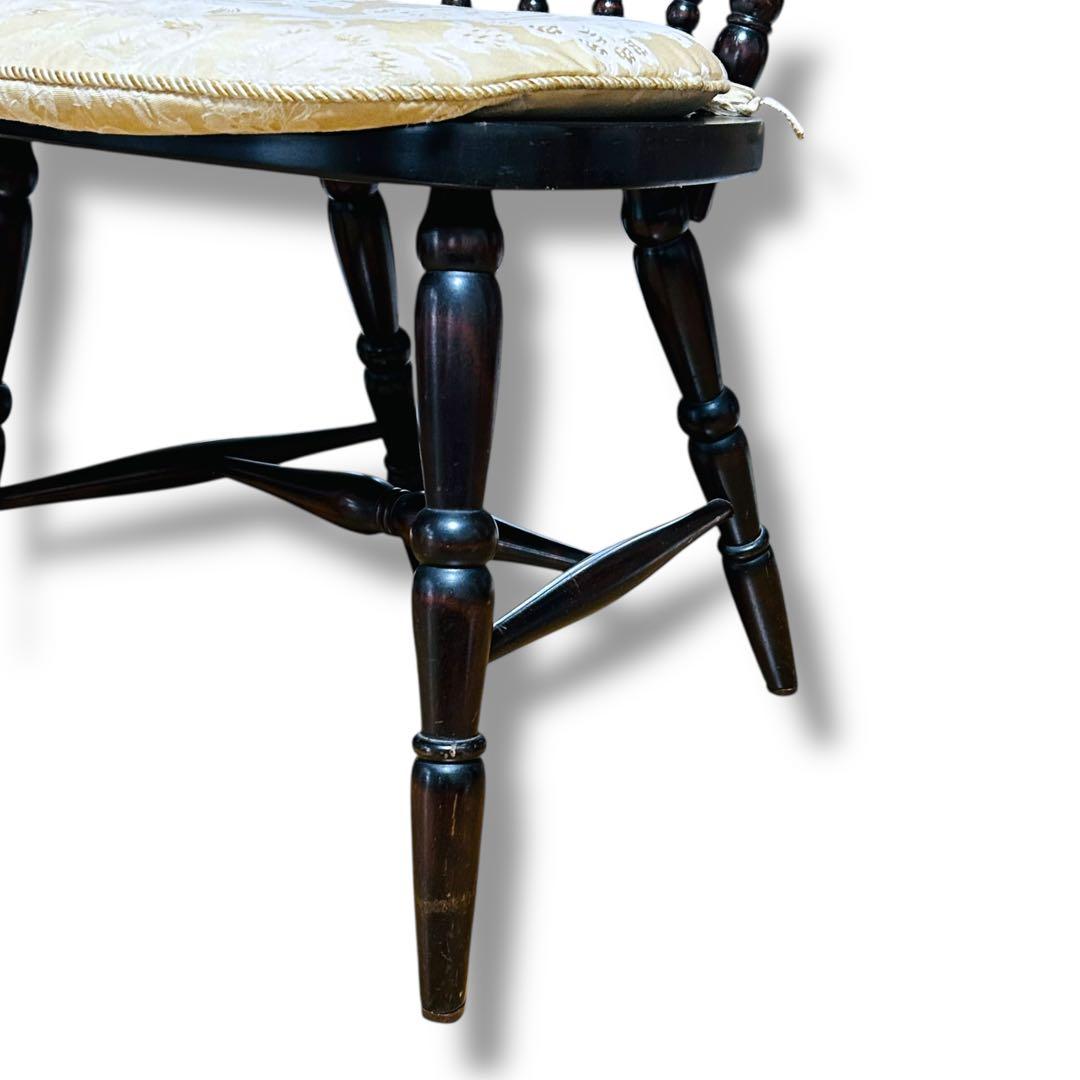 【2脚セット】③④ 北海道民芸家具 樺桜材 ウィンザー スピンドル チェア 椅子