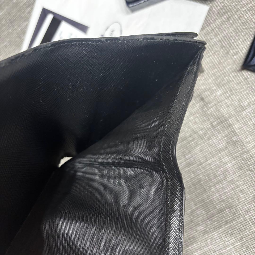 PRADA PALLADIO 二つ折り財布 ブラック
