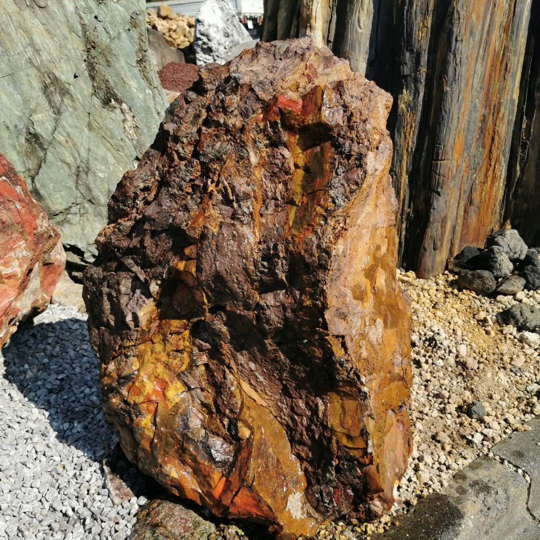 福島産　ジャスパー　173キロ　庭石　石　鑑賞石　庭　置物　オブジェ　インテリア