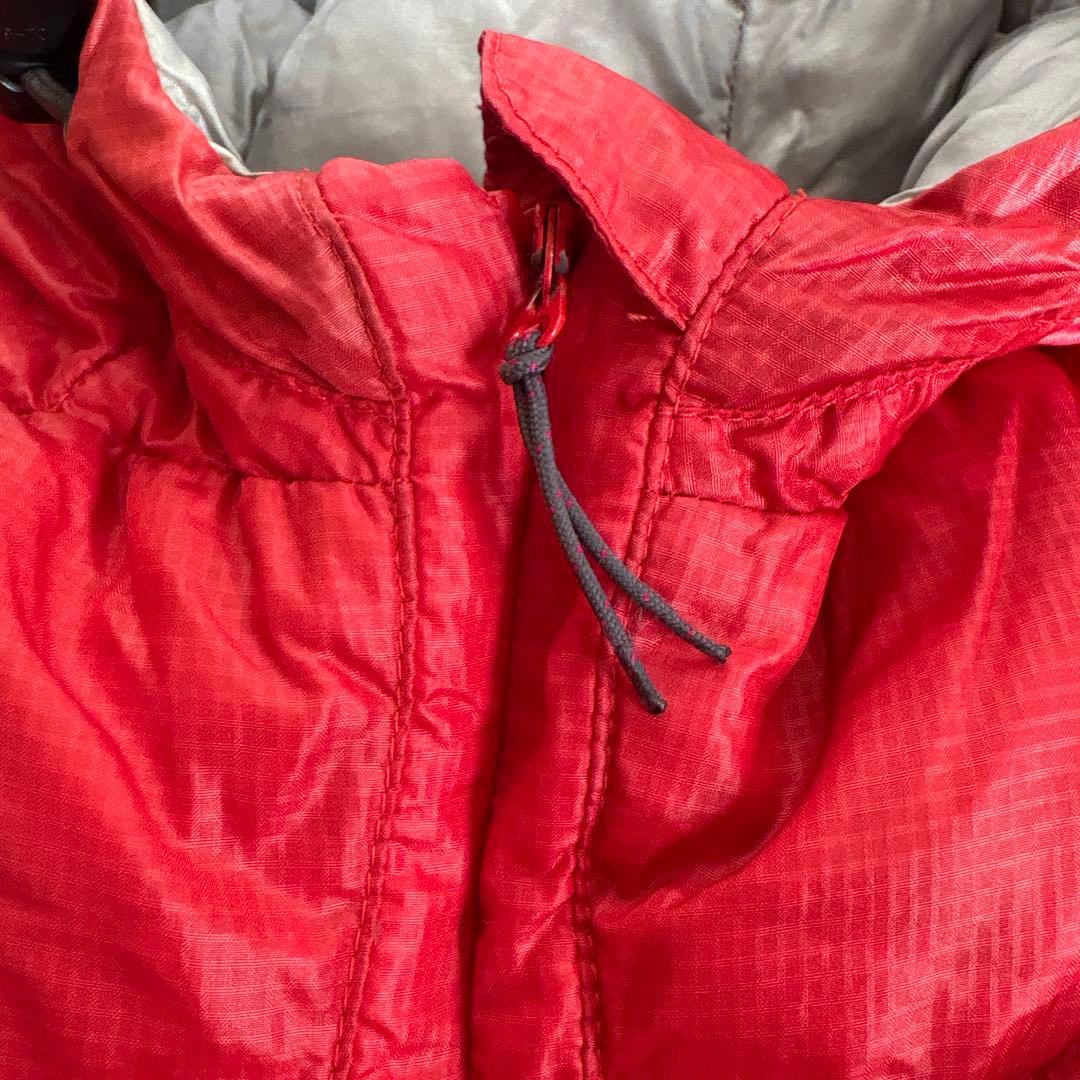 き専用モンベル　ライトアルパインパーカ　赤S フーディ　ダウン