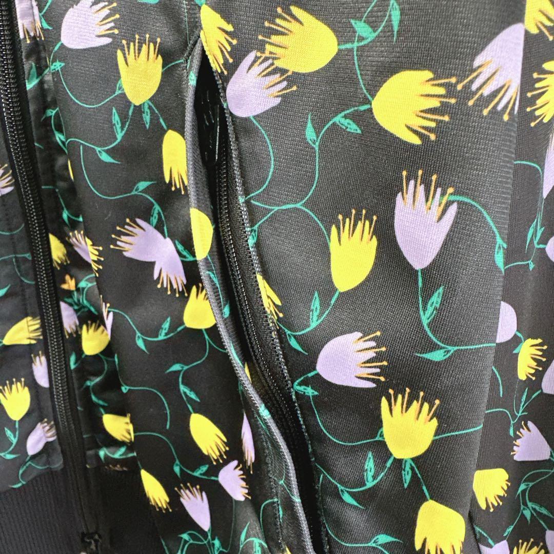 日本未発売 美品 アディダス 花柄 総柄 刺繍 レディース トラックジャケット