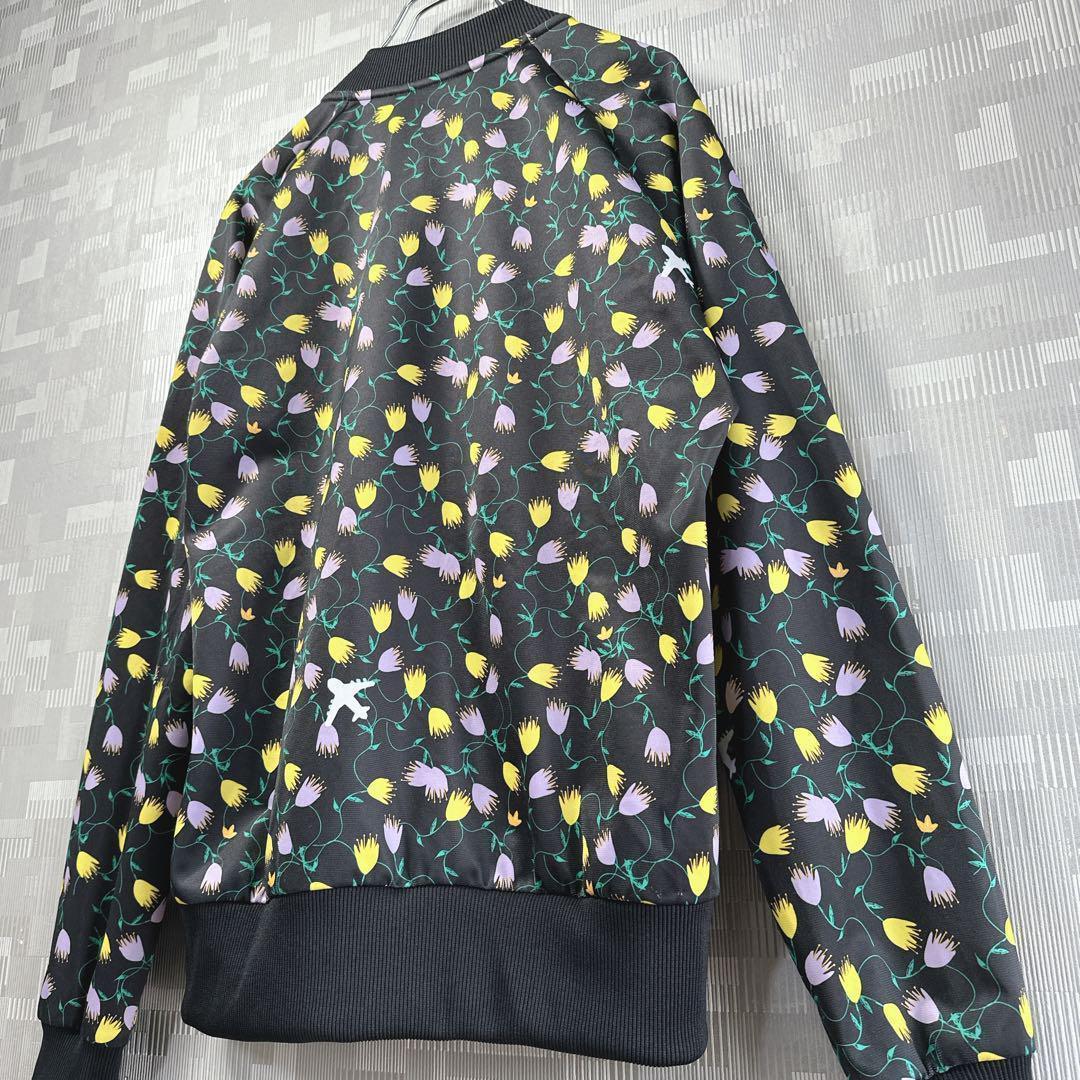 日本未発売 美品 アディダス 花柄 総柄 刺繍 レディース トラックジャケット
