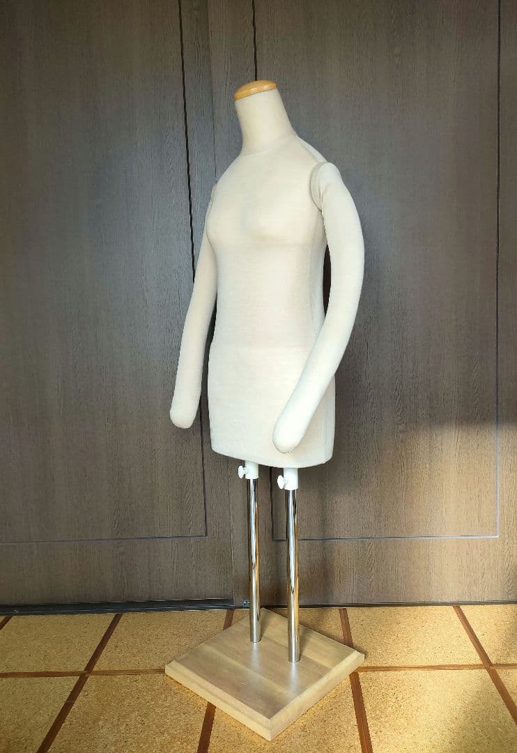 腕付き和装トルソー　2本足　高さ調節可能　マネキン　洋装トルソー　着付け練習用