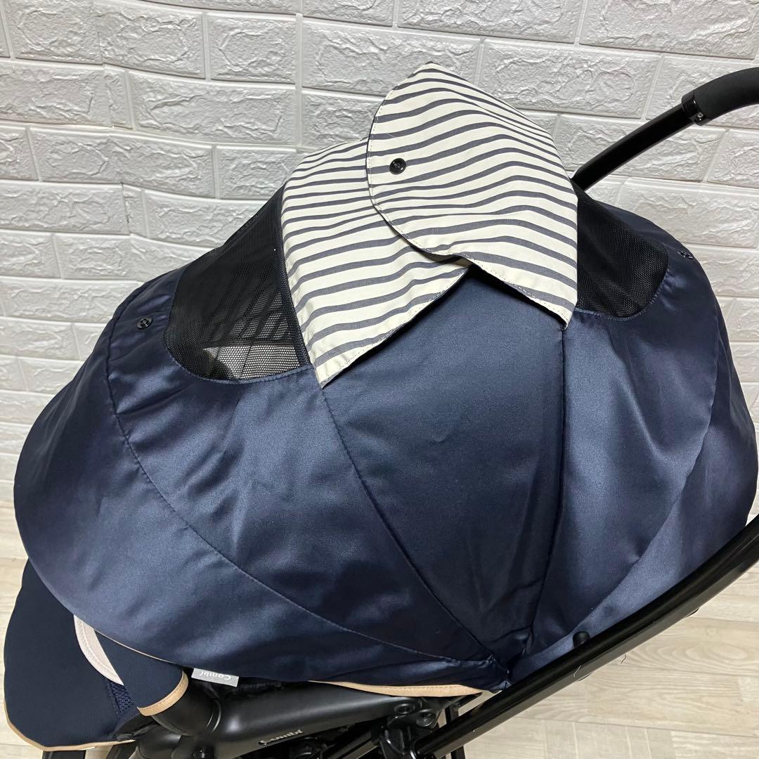 極美品！コンビ　メチャカル　オート4キャス　エッグショック　ネイビー