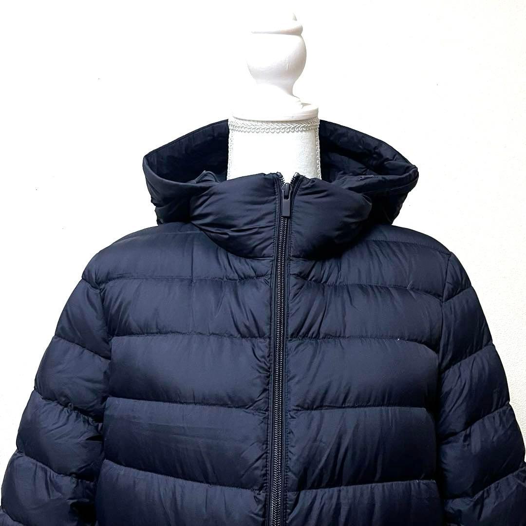 にやんちゆ　ユニクロ ウルトラライトダウンロングコート XL ネイビー