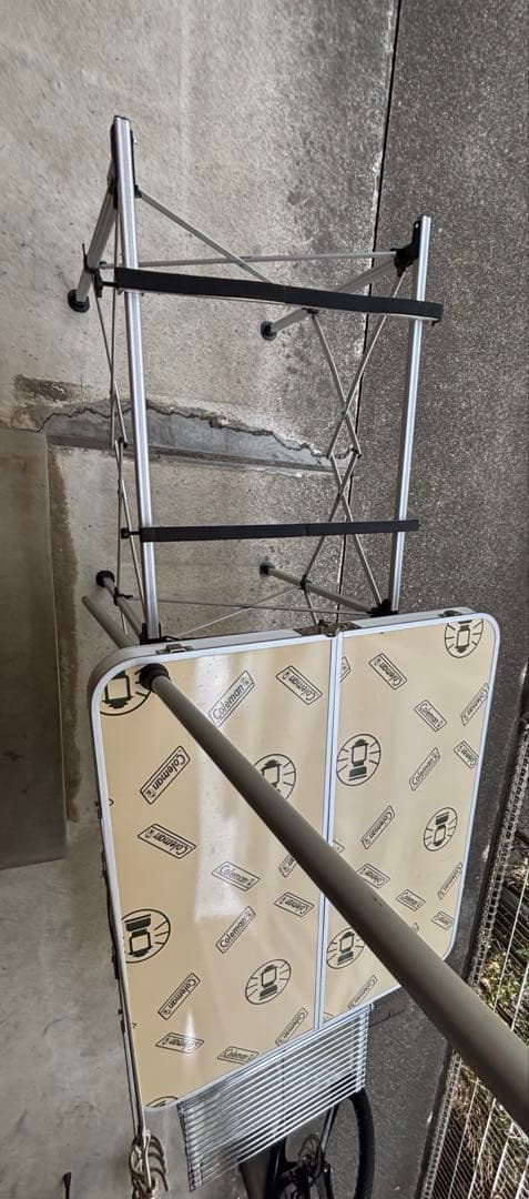 廃盤　ヴィンテージ品　Coleman コールマン　折りたたみ　キッチンテーブル