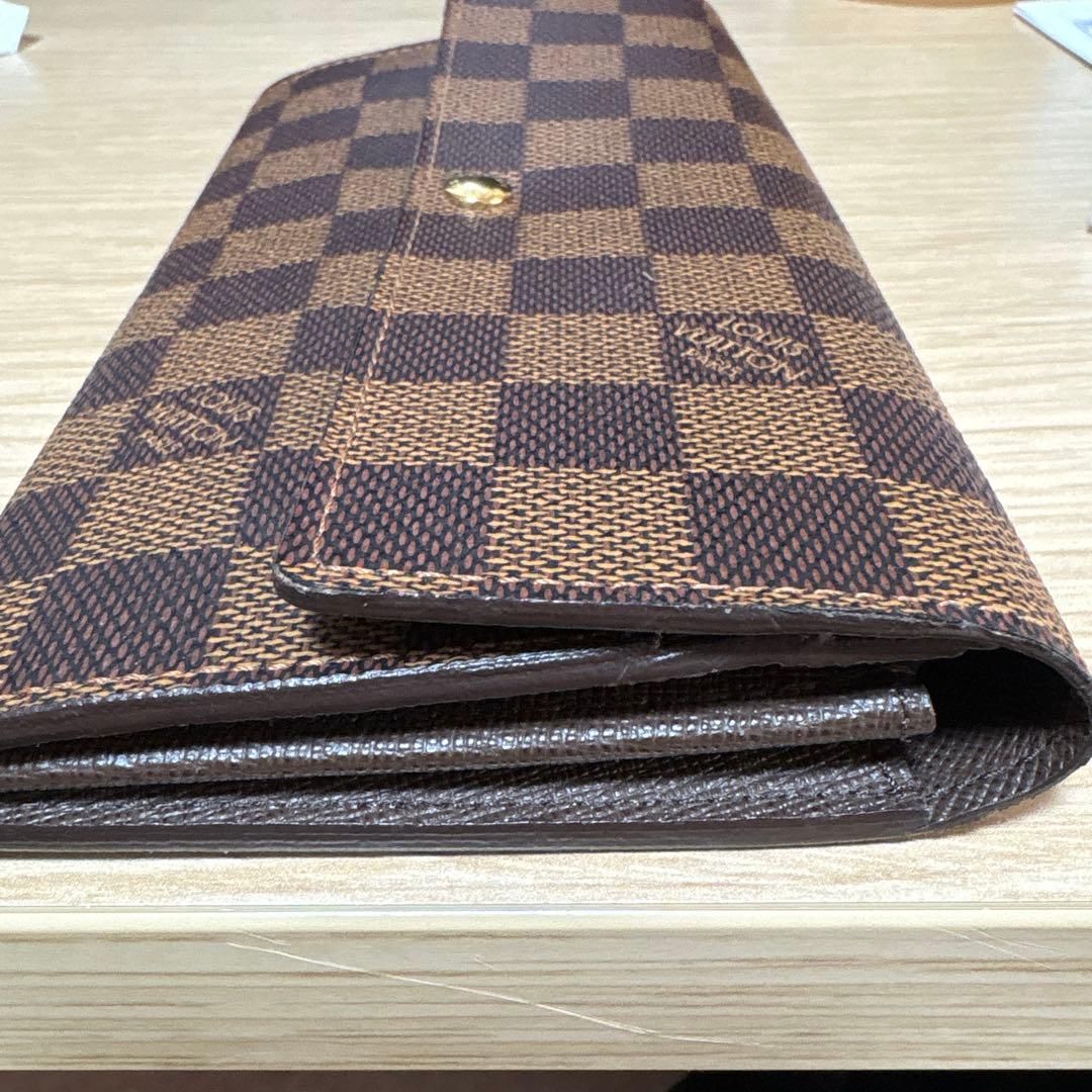 ルイヴィトン ダミエ エベヌ ポルトフォイユ サラ 長財布 旧型 美品 正規品