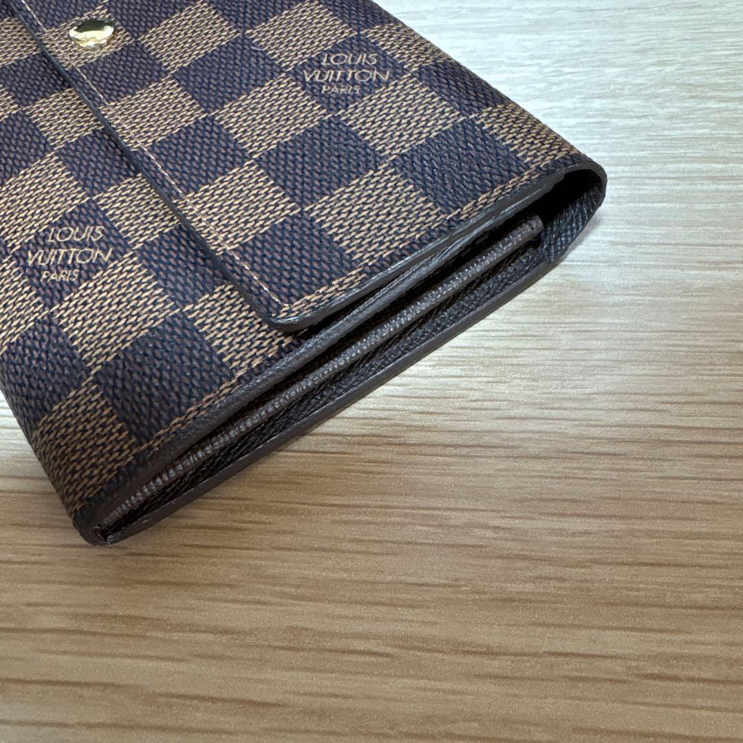 ルイヴィトン ダミエ エベヌ ポルトフォイユ サラ 長財布 旧型 美品 正規品
