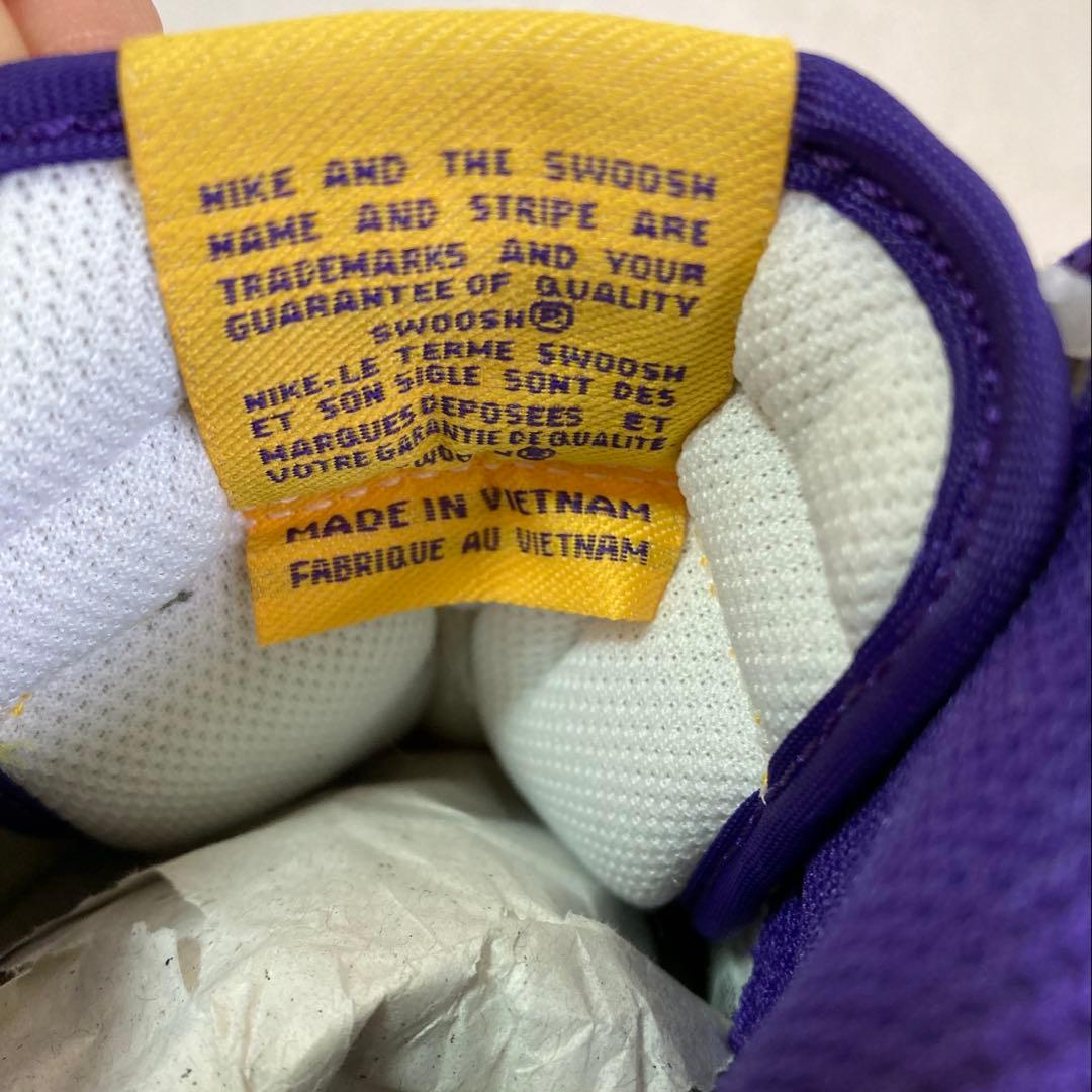 【黒タグ付き】NIKE DUNK HIGH RETRO LAKERS ダンク