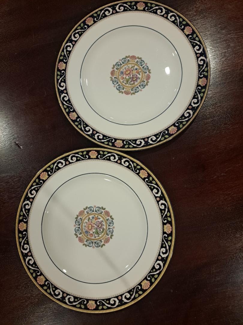  　ボーンチャイナ皿　2枚セット　27cm