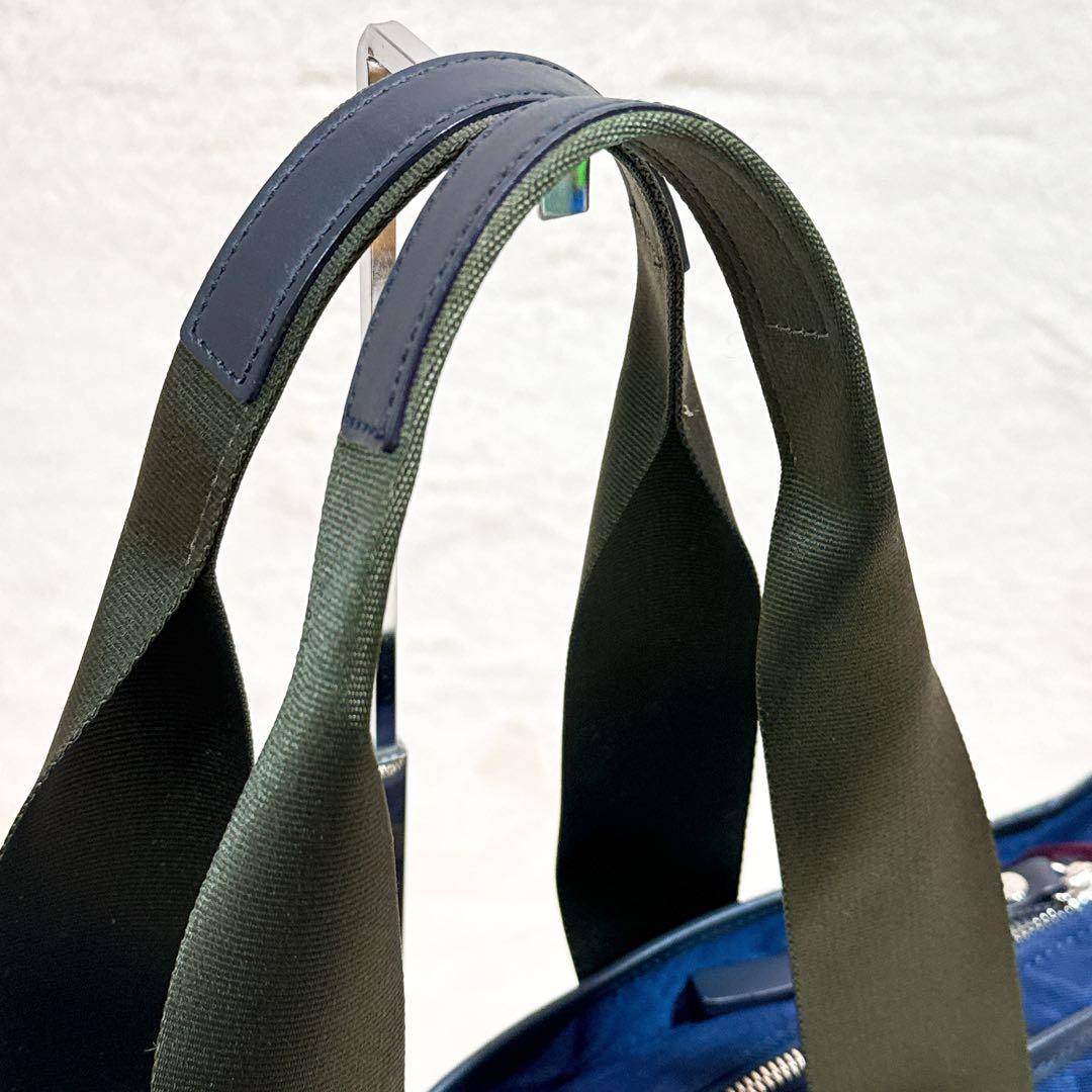 美品✨ ヴィヴィアンウエストウッド トートバッグ A4可 オーブ 総柄 ネイビー