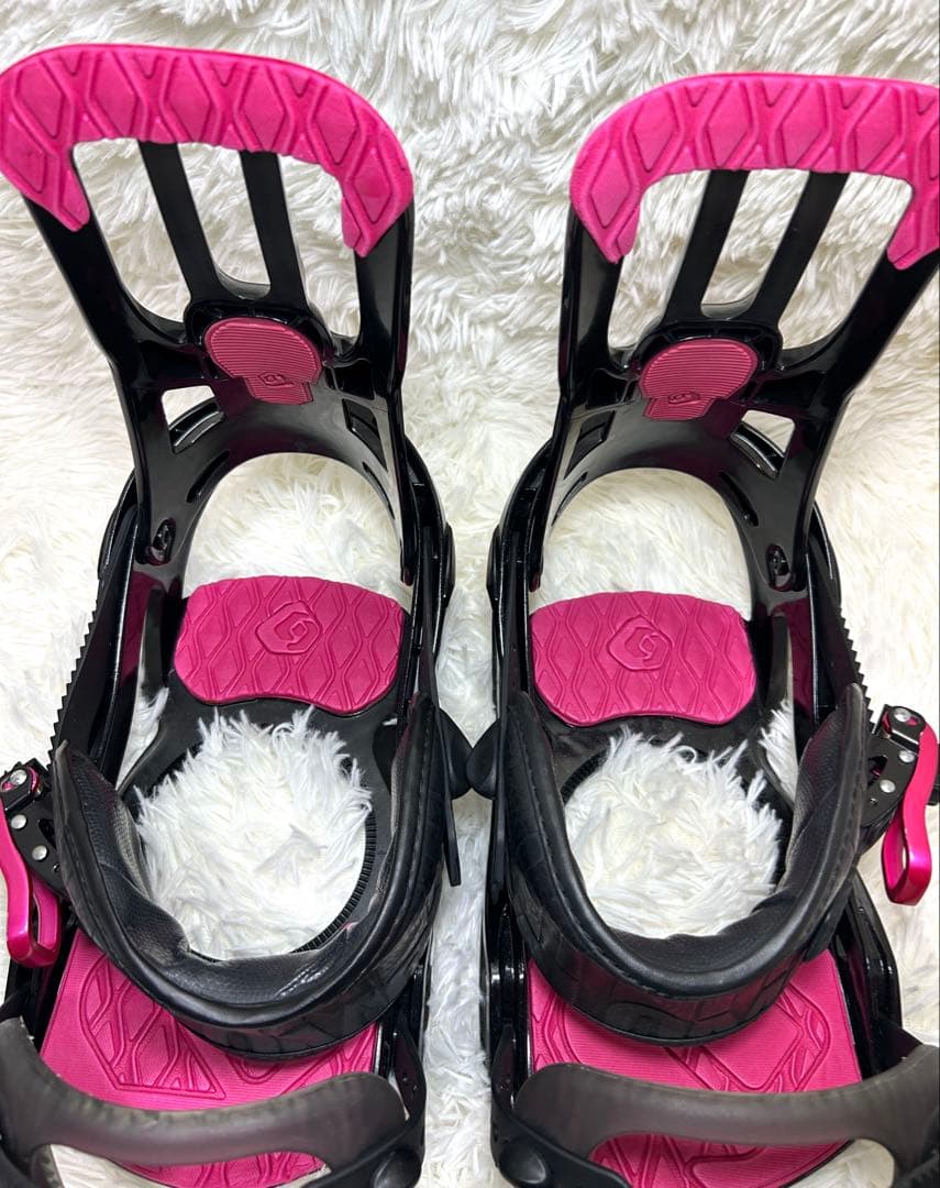 SALOMON ビンディング　スノボ　レディース　ブラックピンク　M