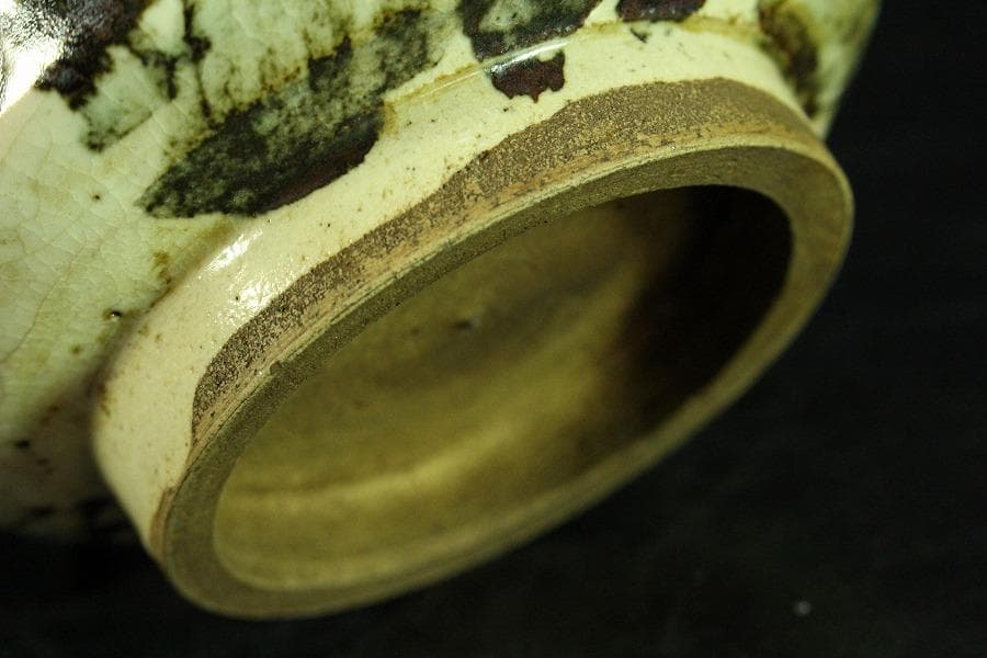 茶道具 乾山造 鉄絵 筒碗 時代物(K-XA875)