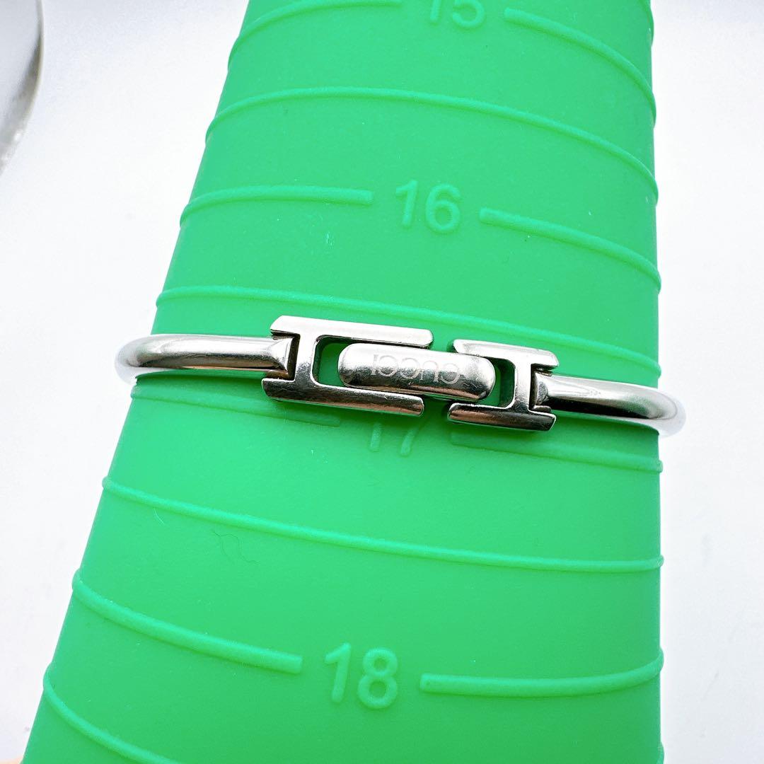 美品 稼動 GUCCI グッチ レディース腕時計 1900L シルバー バングル