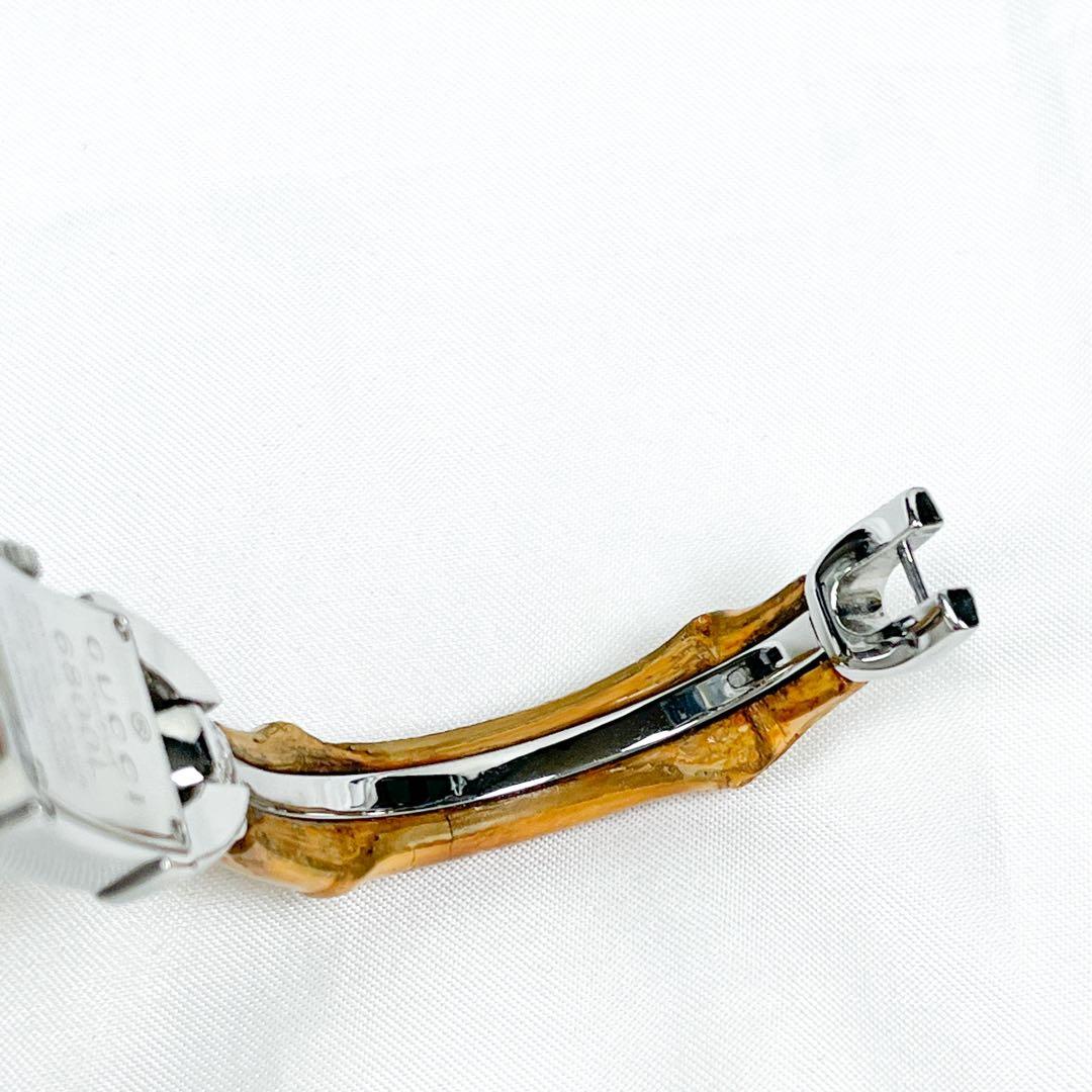 付属品完備 極美品 グッチ バンブー 腕時計 電池新品 可動品 6800L