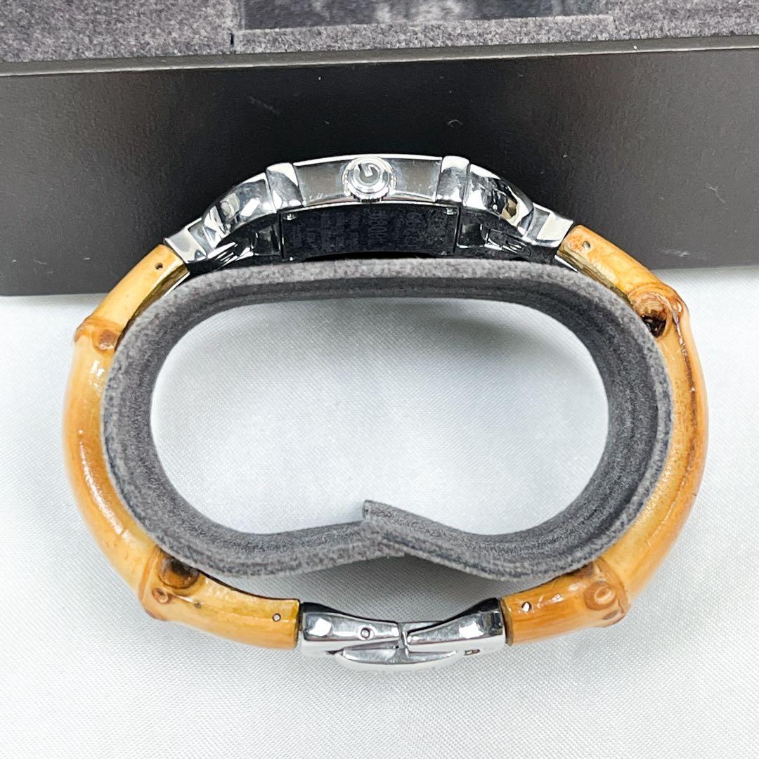 付属品完備 極美品 グッチ バンブー 腕時計 電池新品 可動品 6800L