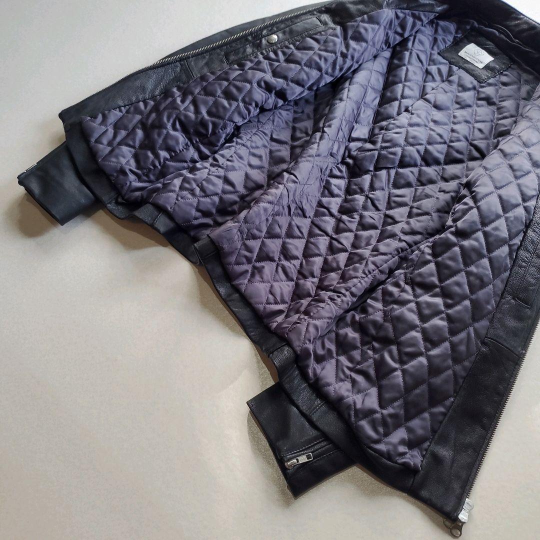 ユナイテッドアローズ やぎ革 ゴート レザージャケット 裏地キルティング　M