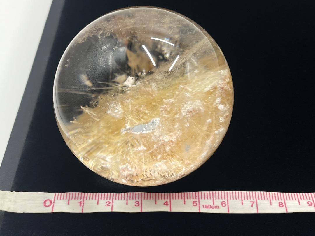 丸玉（貫入ガーデンルチルクォーツ）