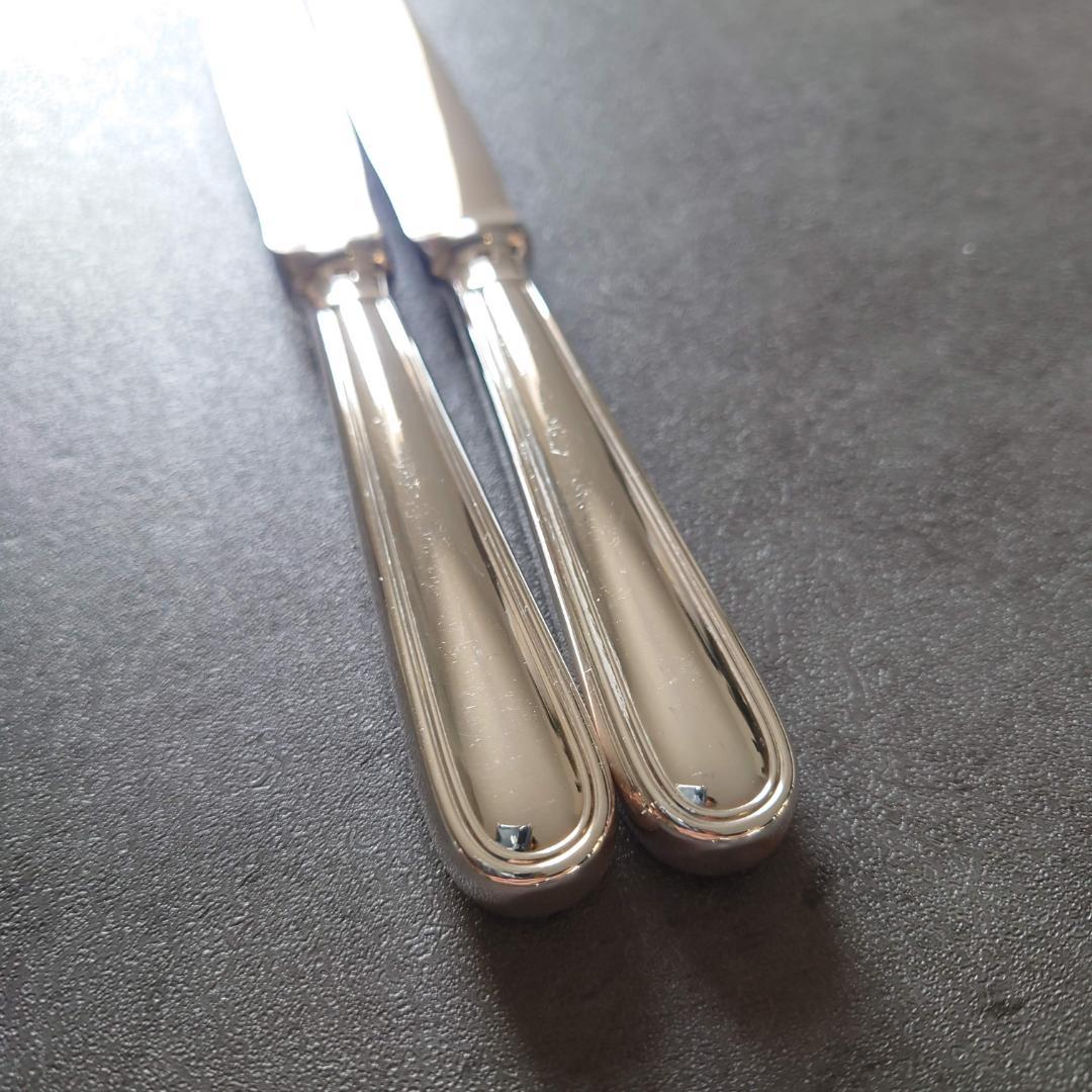 美品 クリストフル アルビ デザートナイフ 2点