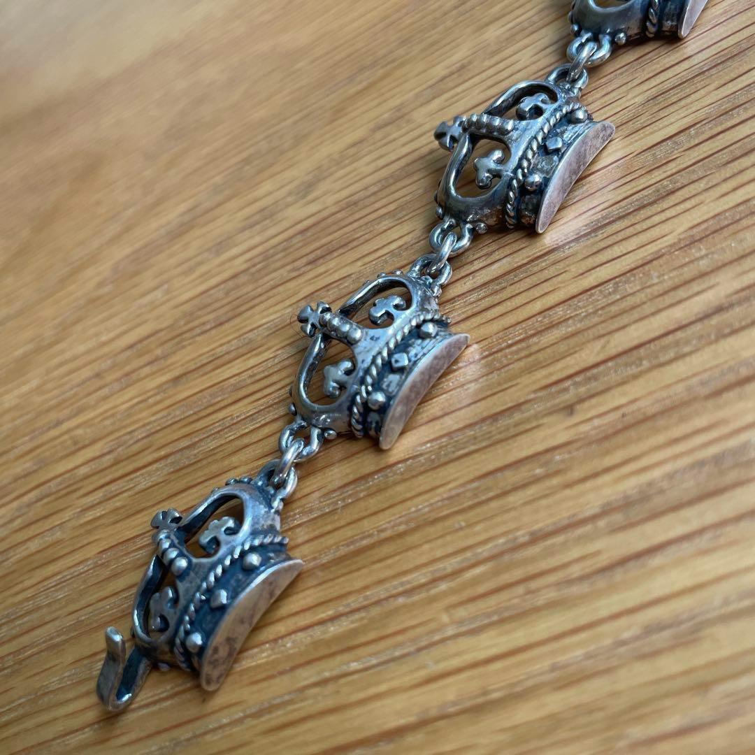 ロイヤルオーダー ORDERクラウン王冠ブレスレットシルバー廃盤