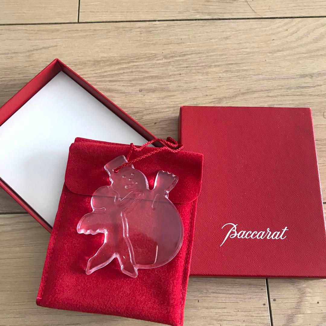 Baccarat クリスタル 雪だるま オーナメント