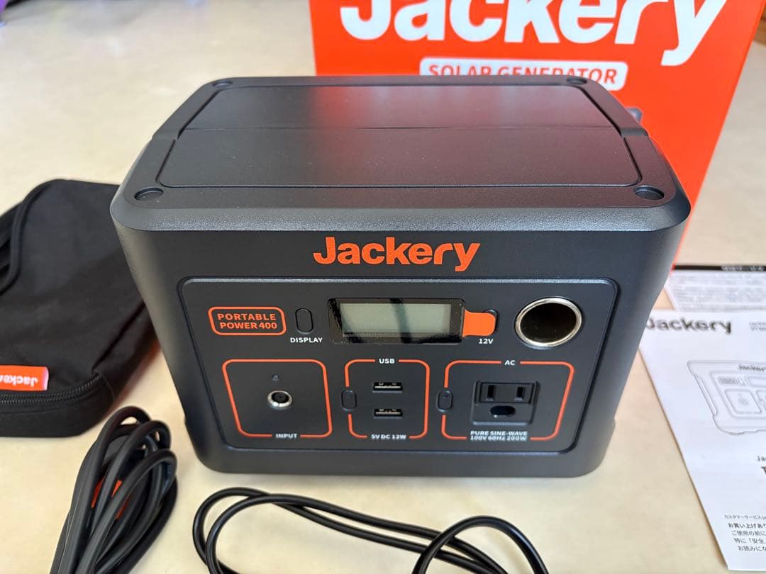 【新品同様】Jackeryポータブル電源400（ソーラーなし）