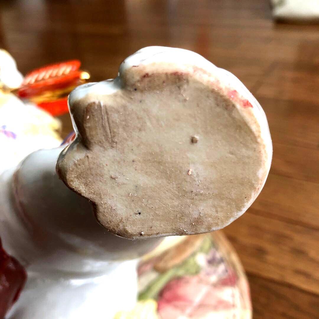 【レア】九谷焼 玉乗り 矢獅子(白盛)