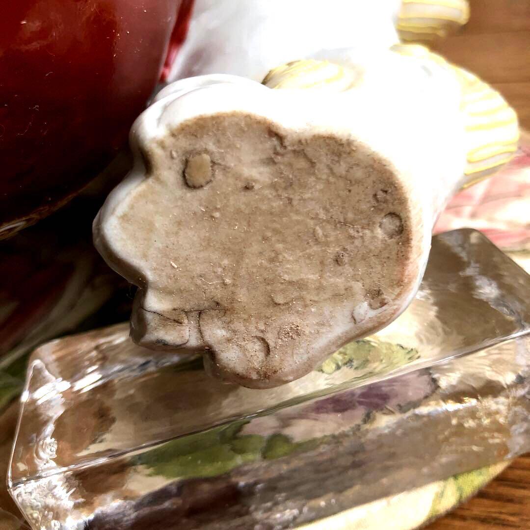 【レア】九谷焼 玉乗り 矢獅子(白盛)