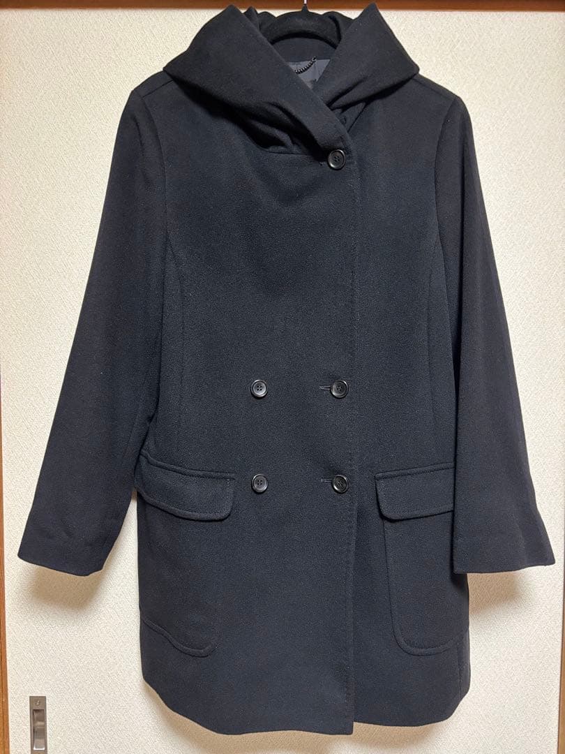 【nikoichi 22さん専用】23区 フーデッドコート ブラック