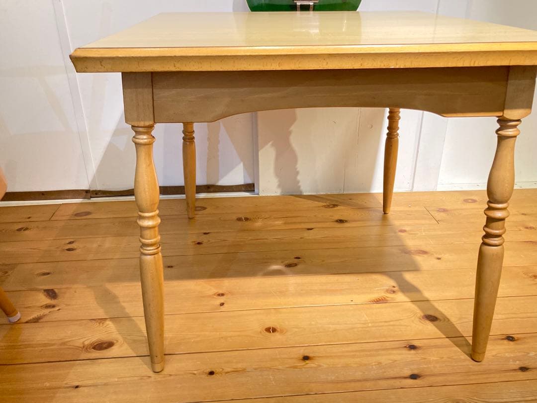 希少 太平 正方形 ナチュラルダイニングテーブル ビンテージ レトロ 昭和 飛騨