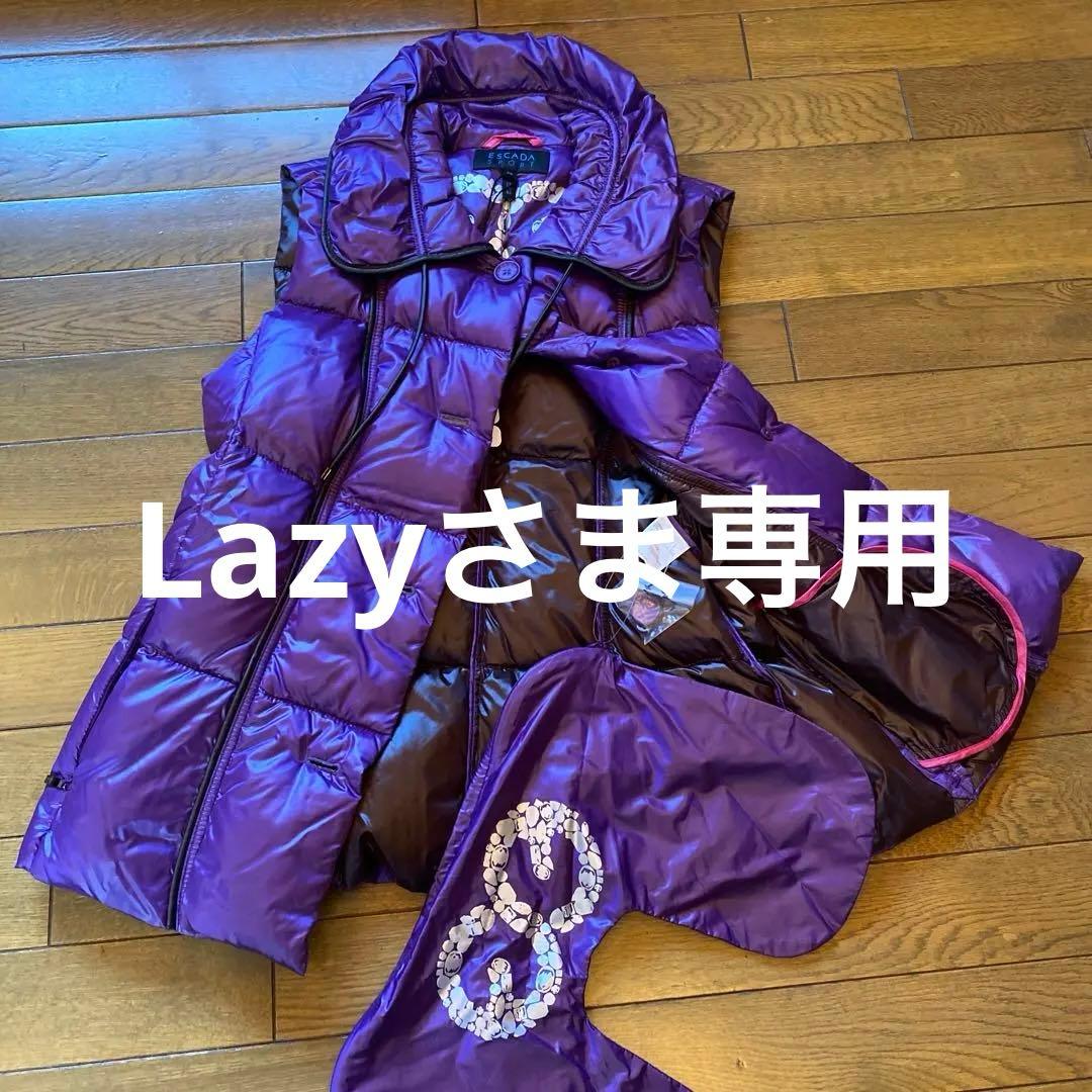 未使用タグ付　エスカーダ　グースダウンベスト　M ネックピロー袋付