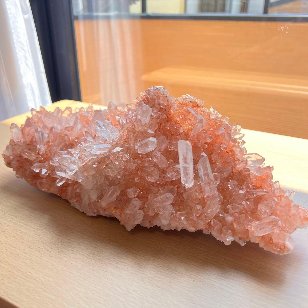 極上　ヒマラヤ　特大ピンククォーツクラスター
