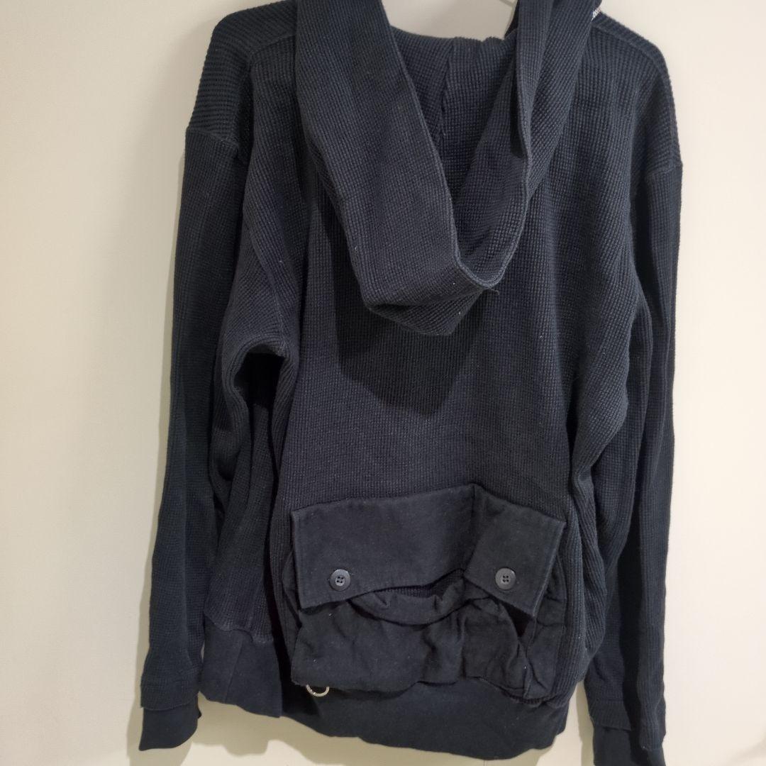 undercoverism サーマルジップ　ミリタリーポケット付き黒パーカー M