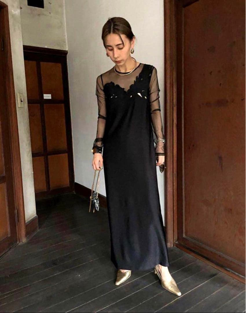 スーツ・フォーマル・ドレス Ameri Vintage UND RENEE CUTWORKDRESS