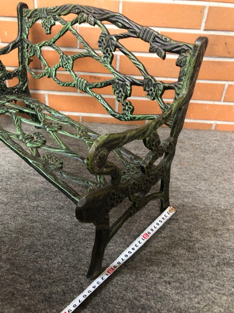 H アイアンベンチ　フラワースタンド　ドールチェア　ガーデニング雑貨アンティーク