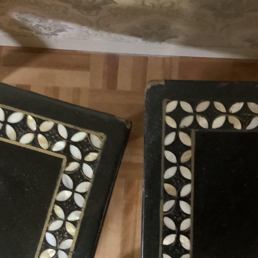 美品‼️螺鈿テーブル＆椅子4脚セット‼️