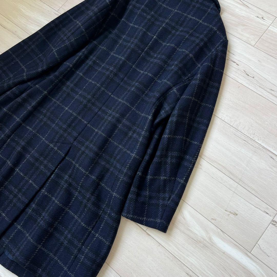 BURBERRY LONDON ロングコート チェック ウール イギリス製