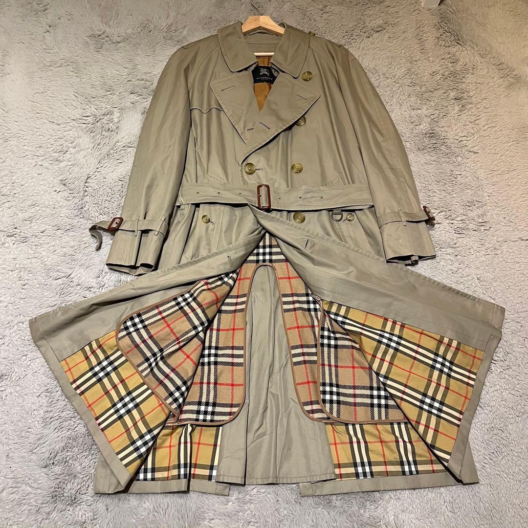 バーバリーロンドン トレンチコート ライナー付　ラグラン袖 マキシ丈
