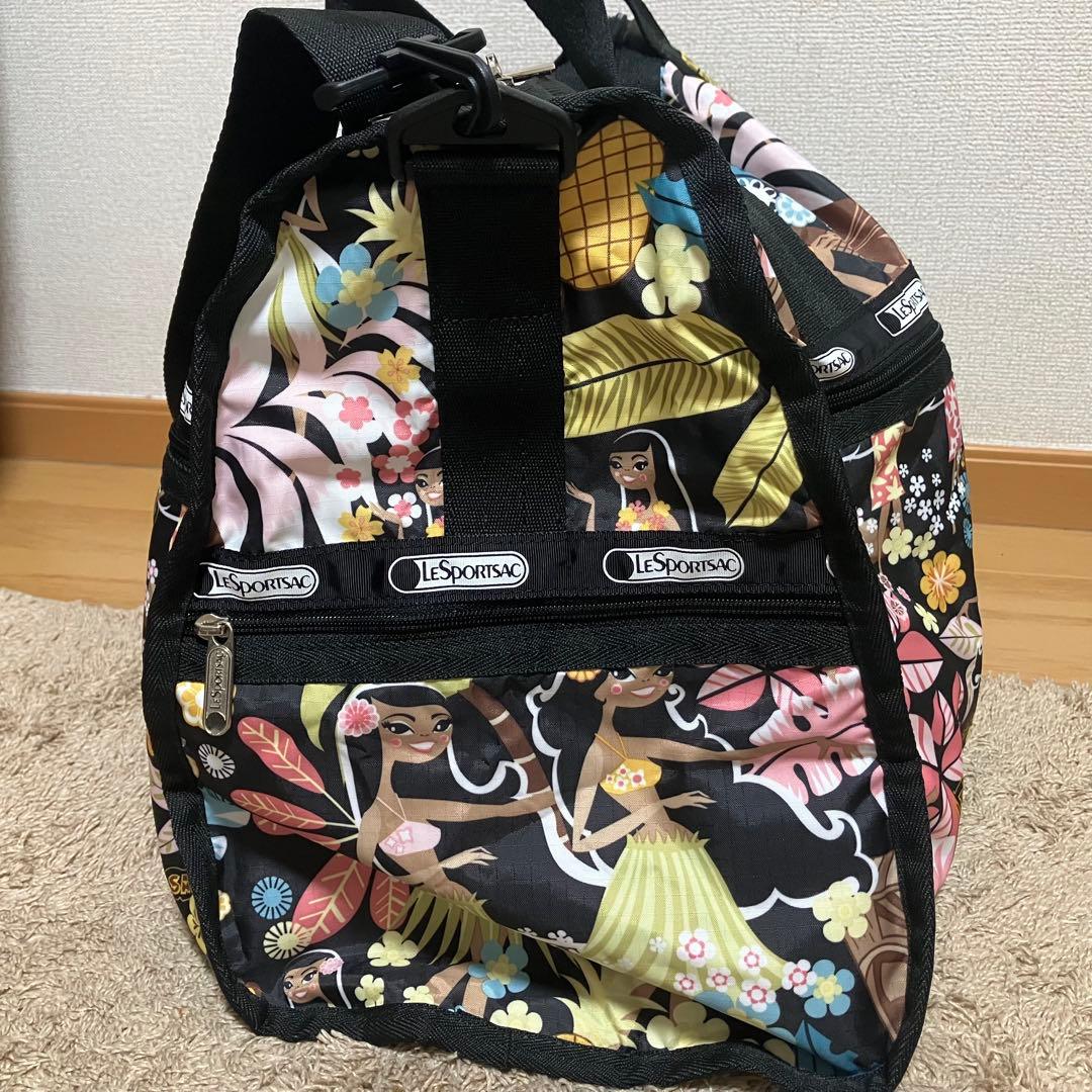 ［美品］　レスポートサック　ハワイ限定　ワヒネフラ柄　ボストンバッグ