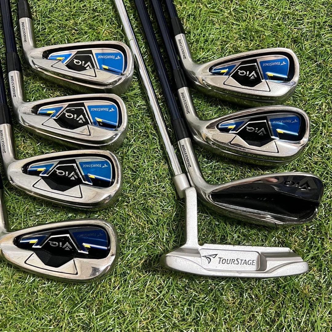 ブリヂストン ツアーステージ ViQ ゴルフセット 13本 右 R 初心者　中級