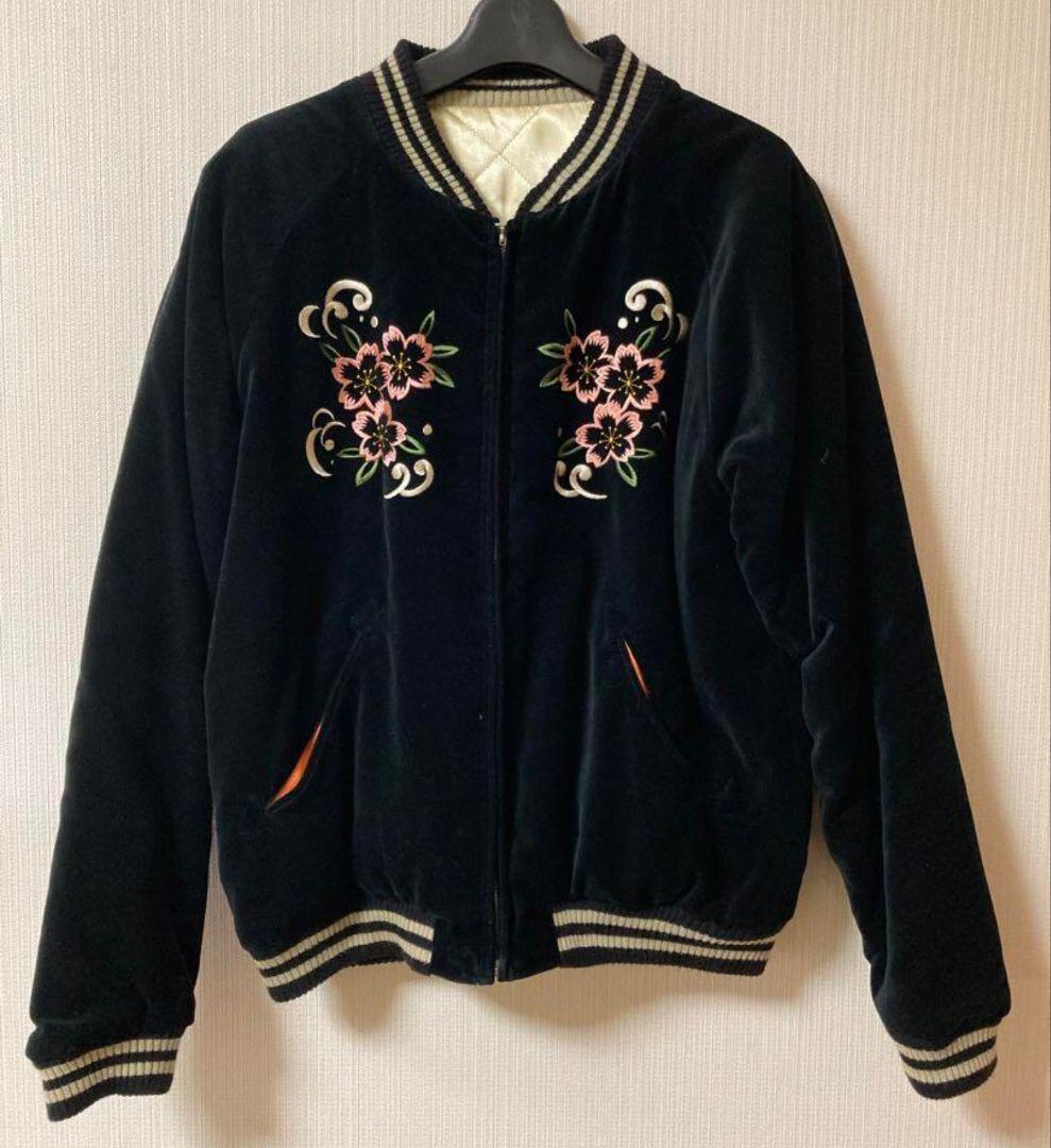 CROPPED HEADS 零戦 別珍×サテンキルト スカジャン M