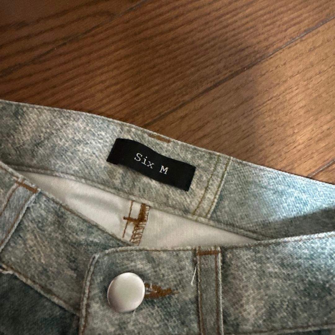 Six M/シックスエム　トロンプルイユデニムパンツ