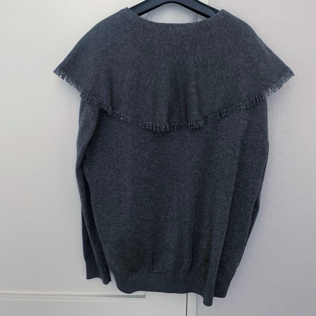 drawer ドゥロワー　WINTER1 12Gショールカラーニット　サイズ1