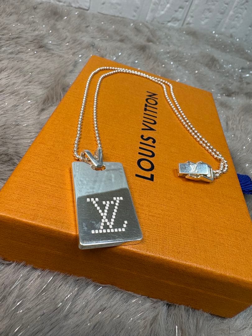 【美品】 LOUIS VUITTON ルイヴィトン ネックレス モノグラム タグ