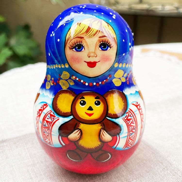 新品　ロシア　サンクトペテルブルグ産　マトリョーシカ 起き上がりこぼし