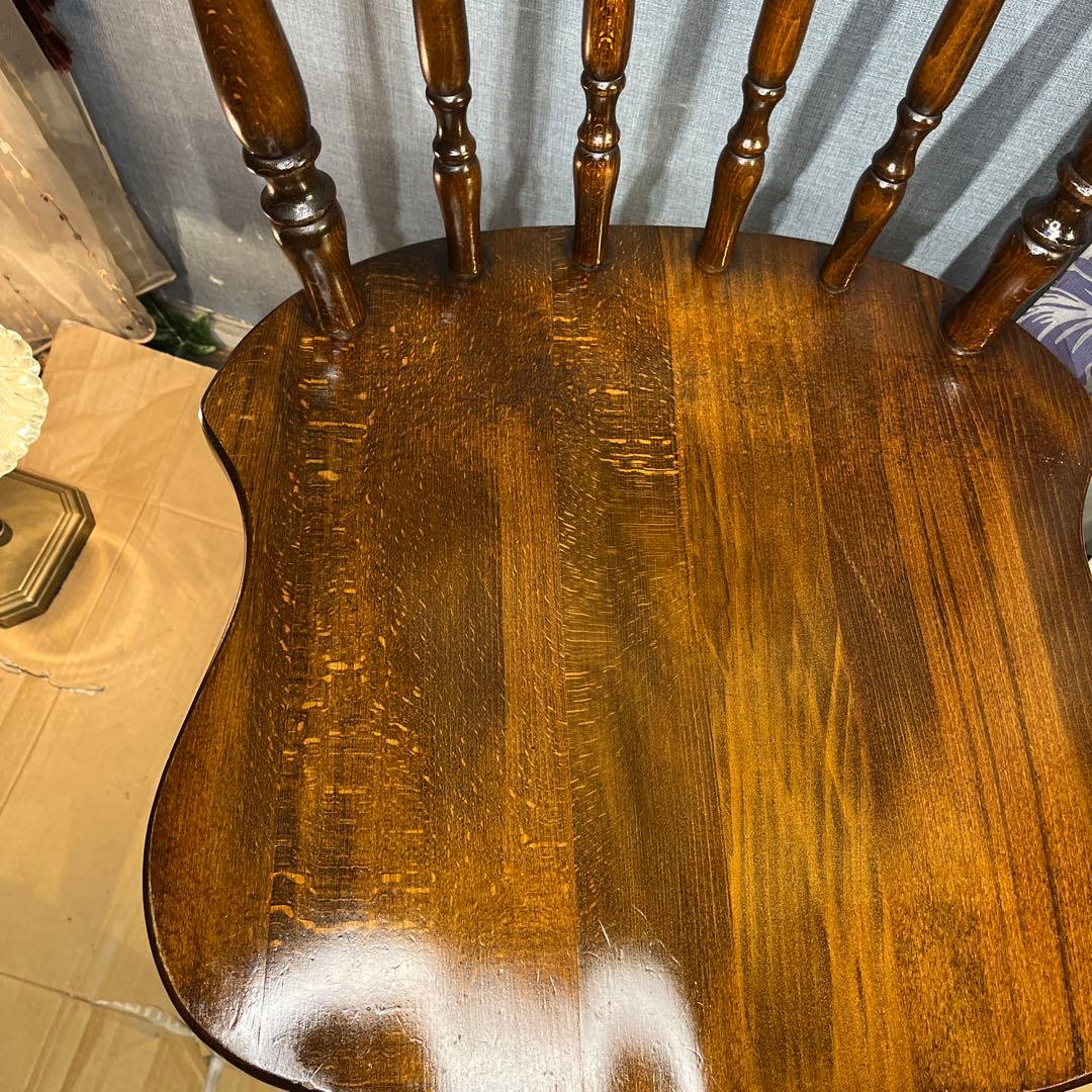 ぶた　L ４　キツツキマーク ヴィンテージ スピンドルチェア　飛騨産業