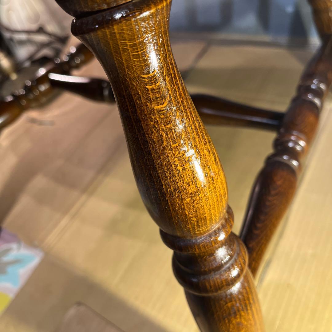 ぶた　L ４　キツツキマーク ヴィンテージ スピンドルチェア　飛騨産業