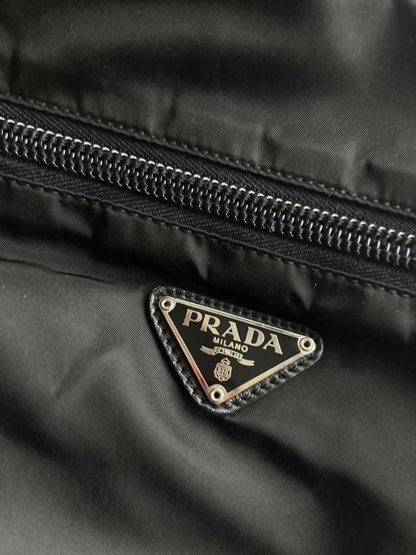 PRADA 2WAY1、2泊用旅行バッグ ナイロンタフタ、ブラック